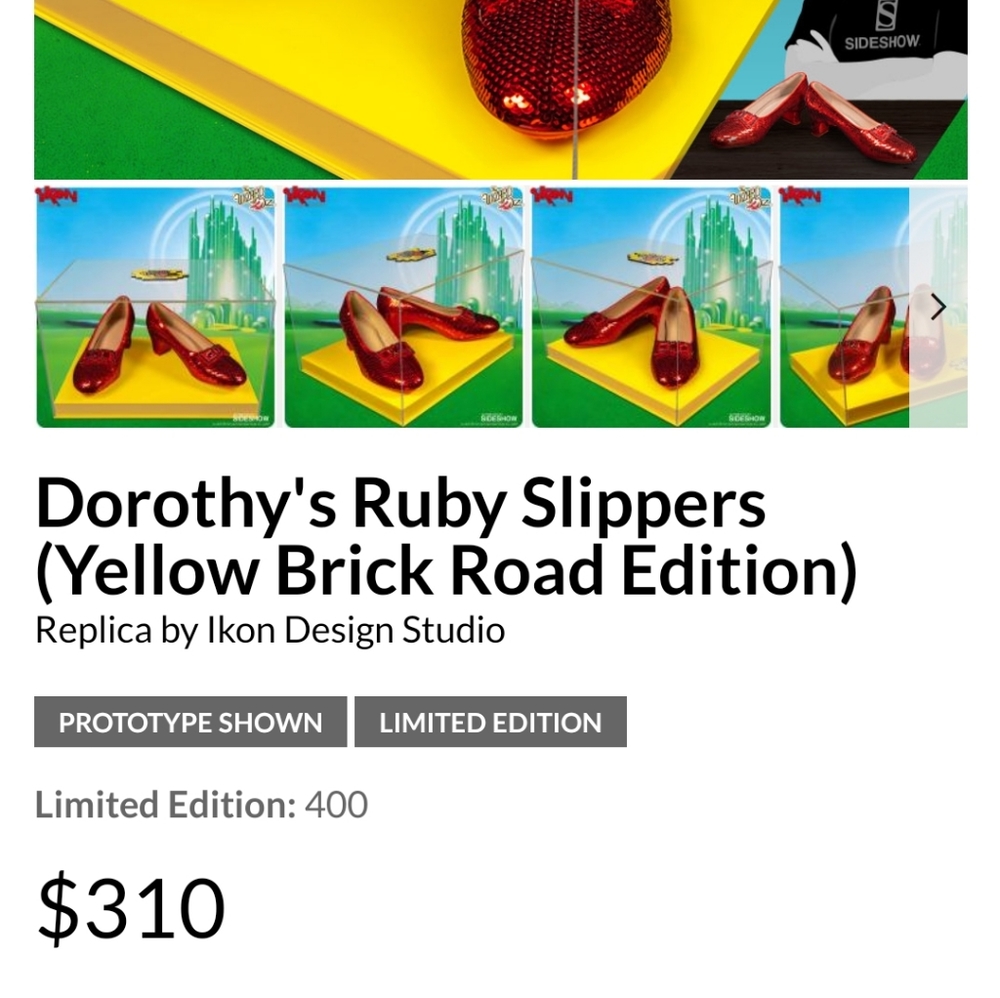 🧙‍♀The Wizard of Oz Dorothy Cosplay Ruby Slippers - Picture 6 of 7